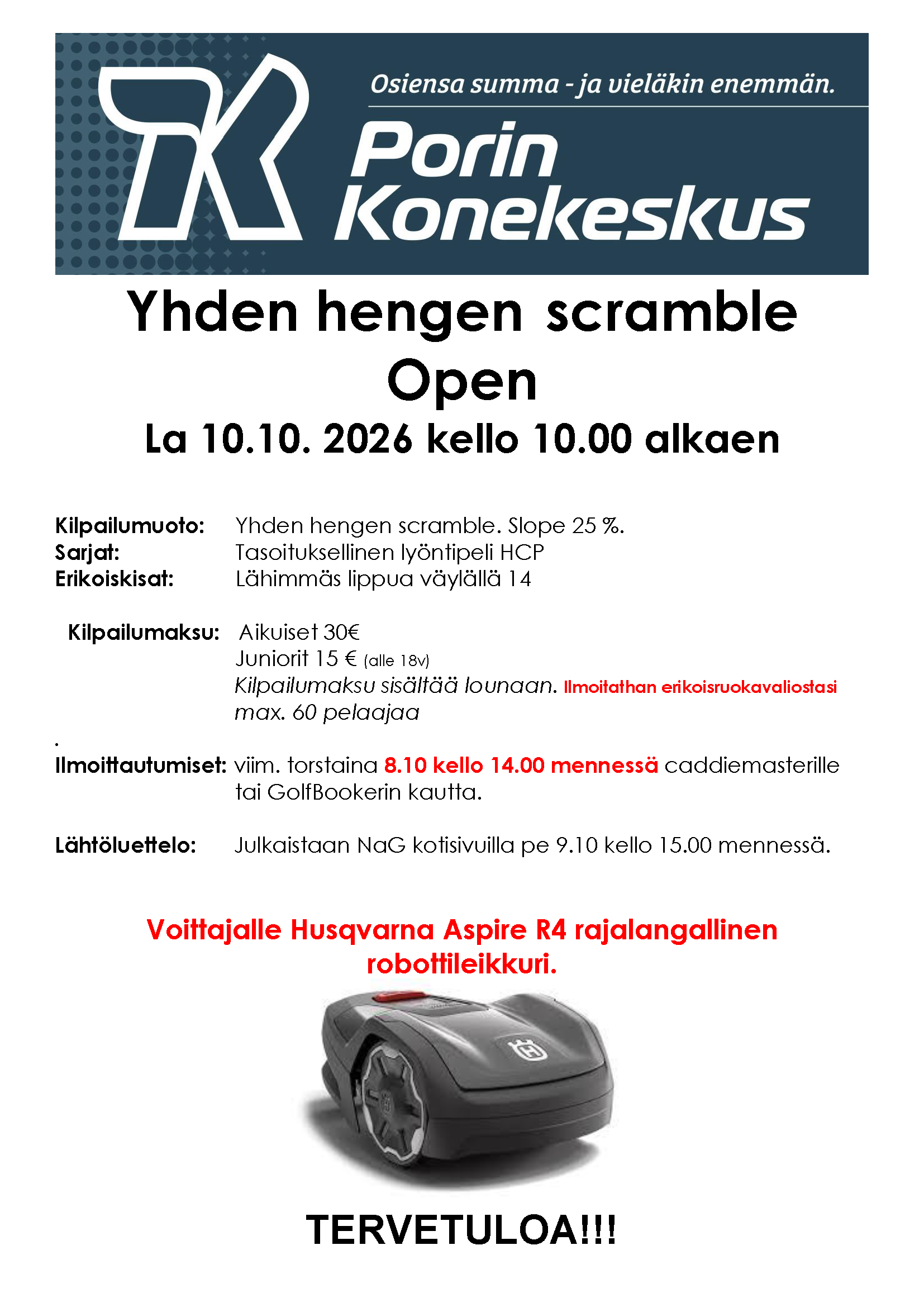 Yhden hengen scramble la10.10